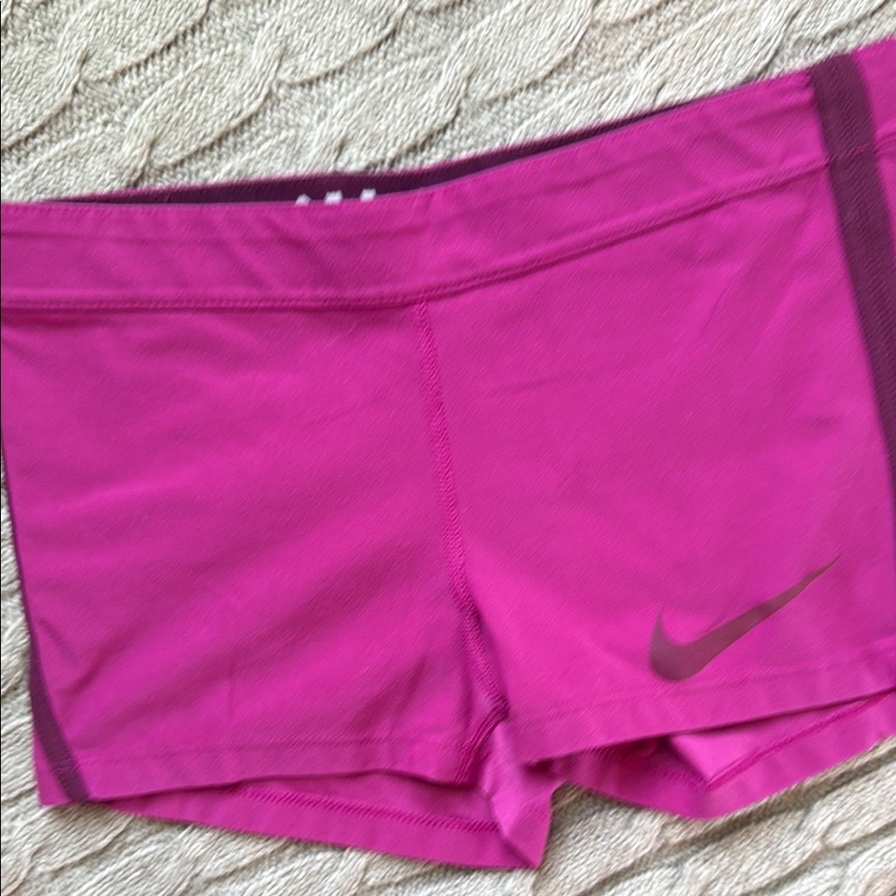 Nike Pink Athletic Compression Shorts